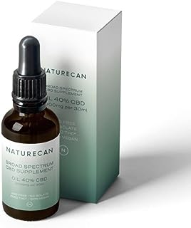 Naturecan 40% CBDオイル 30ml CBD12000mg サプリメント 健康食品 ブロードスペクトラム THCゼロ保証 ビーガン