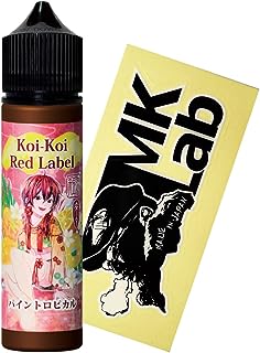 【ステッカー付き】MKLab こいこい 赤短 パイントロピカル 60ml KoiKoi Red Label Pineapple Tropical 電子タバコ 用 リキッド MK VAPE マンゴー パイナップル ピーチ オレンジ ノンニコチン