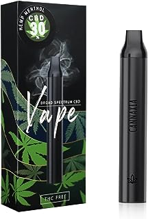 CANNAXIA 高濃度CBD30% 1200mg配合 使い捨て電子タバコ 日本製リキッド 約800回吸引 (HEMP MENTHOL, CBD30%)