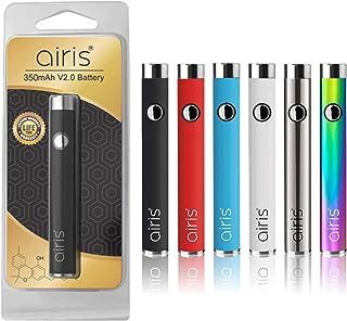 Airistech airis V2.0 Quaser バッテリー 350mAh 510スレッド対応 CBDワックス CBDリキッド airis VERTEX V2.0 （エアリステック エアリス ベルテックス ア）mod ヴェポライザー ペン型 cbd 電子タバコ【ニコチンなしリキッドなし】 (ブラック 1個入り)