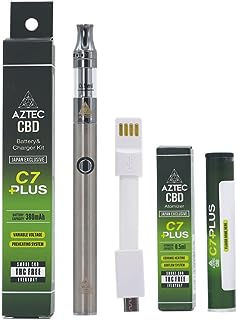 CBD ［AZTEC CBD］ C7 PLUS スターターキット バッテリー&アトマイザー 510規格 380mAh ヴェポライザー