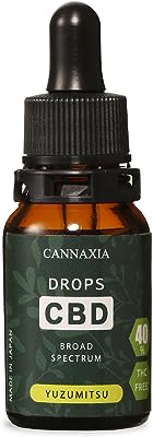 CANNAXIA CBDオイル 高濃度40% 4000mg 日本製 内容量10ml ブロードスペクトラム 5種類のフレーバー (ゆず蜜)