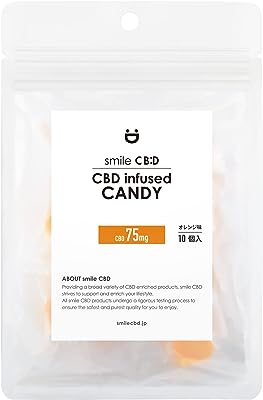 smile CBD キャンディ (オレンジ) 日本製 【食品ロス削減プロジェクト】10粒