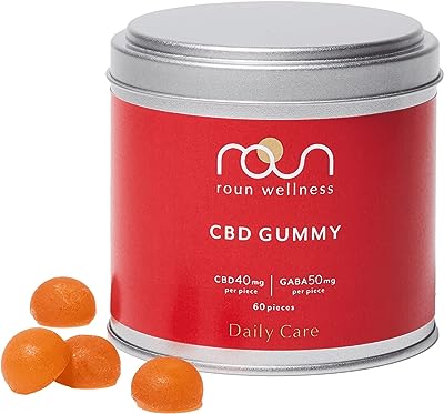 roun CBD GABA グミ 60粒 CBD 2400mg GABA 3000mg 1粒CBD40mg GABA50mg 高濃度 日本製 ブロードスペクトラム