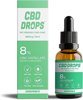 CBD DROPS CBD オイル 高濃度 8％ ディストレート CBD 800 mg配合 内容量 10ml 国内製造 THC なし