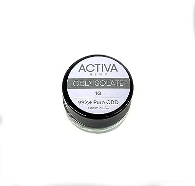 Activa Hemp CBD パウダー 1g カンナビジオール アイソレート クリスタル 原料 1000mg 1グラム