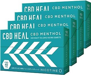 CBD HEAL シービーディーヒール 1箱20本入り(4箱) ニコチンなし 加熱式たばこ アイコス互換機 加熱式スティック 電子タバコ 日本製 cbd cb電子タバコリキッド 電子タバコ cbd ノンニコチン