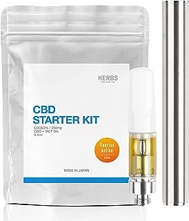 HERBS CBD リキッド 50% 電子タバコ スターターキット カンナビジオール テルペン配合 Sunrise Active（SATIVA）