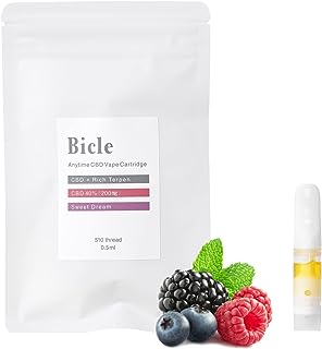 Bicle CBDリキッド(CBD40％・スウィートドリーム) CBD200mg【医療機関取り扱い】 高濃度 電子タバコ 0.5ml 国内製造 テルペン THCフリー ノンニコチン タール無し 510規格 CBDべイプ ポケットシーシャ