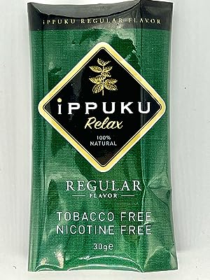 iPPUKU RELAX SHAG 禁煙用 手巻き茶葉 【 レギュラー 30g】 日本製 禁煙用品 《日本初！100%ナチュラル茶葉 禁煙用手巻きタバコ！キック感/香り/メンソール/キック感の持続が特徴》ニコチンゼロ タバコ代用品 禁煙サポート 手巻きたばこ用茶葉