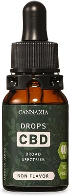 CANNAXIA CBDオイル 高濃度40% 4000mg 日本製 内容量10ml ブロードスペクトラム 5種類のフレーバー (ノンフレーバー)