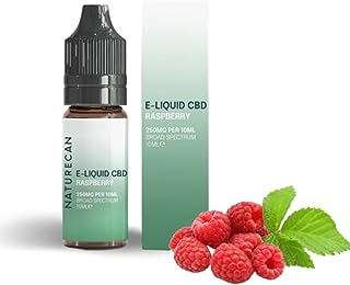 Naturecan CBDリキッド 10ml 1本 VAPE ベイプ 電子タバコ THCゼロ保証 ビーガン (ラズベリー, CBD2.5%)