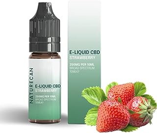 Naturecan CBDリキッド 10ml 1本 VAPE ベイプ 電子タバコ THCゼロ保証 ビーガン (ストロベリー, CBD2.5%)