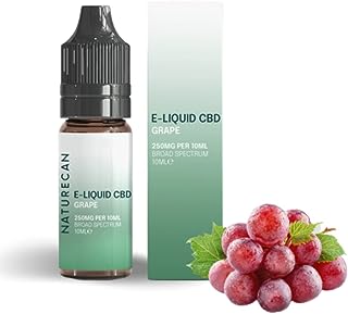 Naturecan CBDリキッド 10ml 1本 VAPE ベイプ 電子タバコ THCゼロ保証 ビーガン (ブドウ, CBD5%)