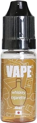 VAPE リキッド 10ml 日本製 電子タバコ ニコチン0 (WHISKEY CIGARETTE, 10ml)