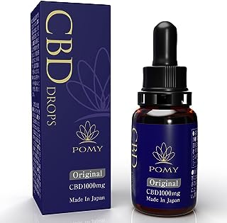 POMY CBDオイル 濃度10% CBD 1000mg 日本製 10ml リラックス ヘンプ ドロップス (オリジナル)