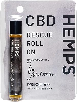 【 HEMPS 】HEMPS CBD RESCUE ロールオン メディテーター CBD108mg 日本製