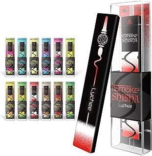 電子たばこ 使い捨て iSmoke SHISHA 持ち運びシーシャ 電子タバコ ポケットシーシャ 使い捨て VAPE ベイプ ニコチンなし 300回 タールなし (ライチ)