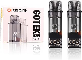 Aspire Gotek X Pod 4.5ml 交換用 podカートリッジ vape pod 0.8ohm アトマイザーヘッド 電子タバコ リキッドなし ニコチンフリー (2個入り)