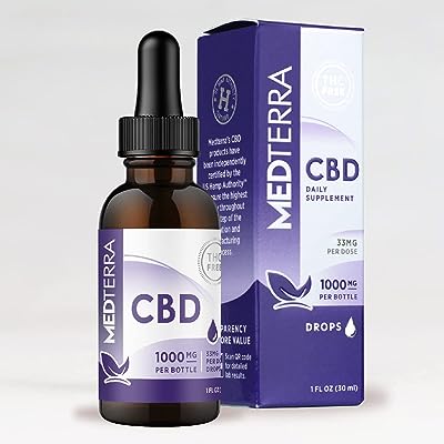 MEDTERRA CBDオイル CBD 1000mg 内容量30mL 濃度3.3% アイソレート CBDティンクチャー ヘンプオイル 健康オイル オイルタイプ メディテラ