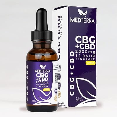 MEDTERRA CBG+CBDオイル 2000mg CBG 1000mg + CBD 1000mg 内容量30mL アイソレート CBDティンクチャー ヘンプオイル 健康オイル オイルタイプ メディテラ