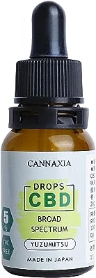 CANNAXIA CBDオイル 濃度5% 500mg配合 日本製 内容量10ml ブロードスペクトラム 5種類のフレーバー (ゆず蜜)