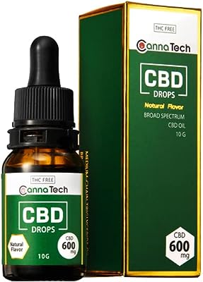 CannaTech CBD オイル 600mg 10g 濃度6％ 特許抽出製法 新ブロードスペクトラム 高濃度