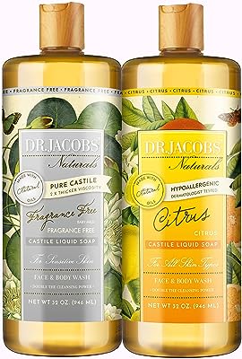 DR.JACOBS NATURALS 32オンス（907g）2パック ピュアカスティール液体