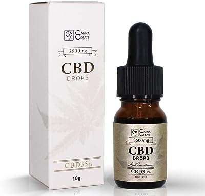 CANNA CREATE CBD オイル 35％ 高濃度 スイス産 ブロードスペクトラム … (10ml CBD3500mg)