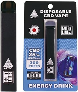 CBD ［AZTEC CBD］持ち運び CBD シーシャ アステカ 使い捨て CBD濃度25% CBD250mg配合 内容量1ml (エナジードリンク)