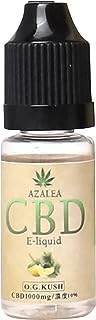 CBD リキッド ブロードスペクトラム Azalea 1000mg 高濃度10% 本格ヘンプ味 容量10ml 日本製 (OG KUSH, CBD10%)