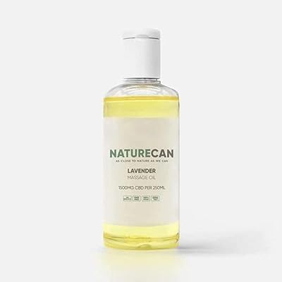 Naturecan CBDマッサージオイル ラベンダー 精油 CBDオイル ブロードスペクトラム THCゼロ保証 (250ml)