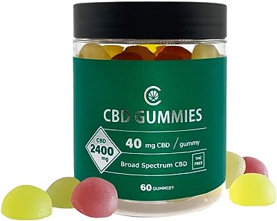 CannaTech CBD グミ 高濃度ブロードスペクトラム【2400mg(40mg/粒)】 FSSC22000認証 THCゼロ (60粒)