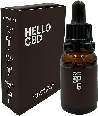 HELLOCBD アメリカンコーヒーCBDオイル 5% AMERICAN COFFEE CBD OIL 500mg コーヒーフレーバー 日本製