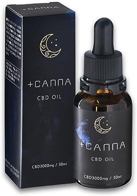 ＋CANNA CBDオイル CBD3000mg配合 MCTオイル ノンフレーバー 無味 30ml プラスカンナ