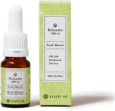 Ｒｅｌａｘ ｍｅ(リラックスミー) THCフリー・フルスペクトラムCBDオイル 内容量10ml cbdoil 飲用オイル オーガニックヘンプ 初心者向け フレッシュマスカット 10%