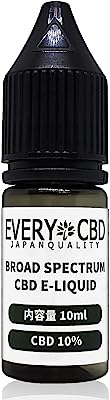 EVERYCBD CBD リキッド 高濃度 10% 配合 電子タバコ VAPE ブロードスペクトラム CBD1000mg 10ml 日本製 (メンソール)