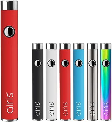 AIRISTECH Vertex VV2.0 Vaporizer Battery 350mAh 電子タバコ エアリスティック エアリス CBD ヴェポライザーアイリスティック Vape ベイプ (レッド)