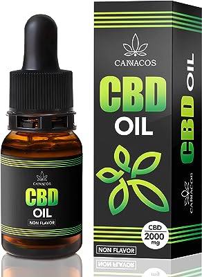 CANNACOS CBD オイル CBD2000mg 高濃度 20% 10ml ブロードスペクトラム ノンフレーバー