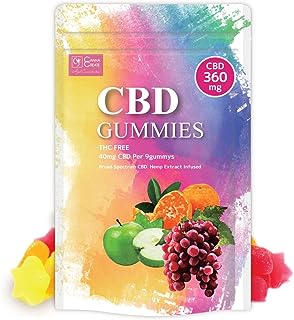 CANNA CREATE CBD グミ 9粒 高濃度 CBD360mg 1粒40mg スイス産 ブロードスペクトラム レアカンナビノイドCBG CBDV配合 国内製造