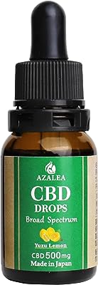 Azalea CBD オイル 高濃度 5％ 500mg 国内製造 内容量10ml ブロードスペクトラム原料 (Yuzu Lemon（ゆずレモン）5%)