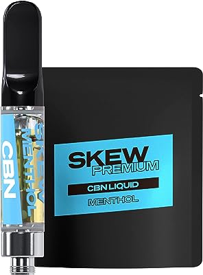 skew CBN リキッド 85％ メンソール 1ml カートリッジ CBN 50％ CBD 20％ CBG 15％ 高濃度 510規格 ベイプ 電子タバコ ノンニコチン ノンタール 天然由来100％ ナチュラルテルペン使用 THCフリー ブロードスペクトラム アントラージュ スキュー