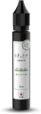 日本生産 国産 CBD リキッド りきっどや メンソール CBD 1000mg配合 (濃度3.3％／30ml, 1)