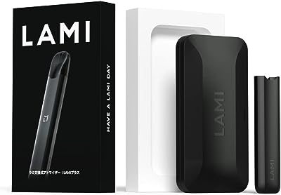 LAMI電子タバコ（本体）プレミアム品 全9種類 交換式ベイプ vapeタバコ 大量煙 禁煙サポート 水蒸気タバコ 持ち運びシーシャ ニコチンフリー 抜群の吸い応え 口臭ケア 喉の潤い 豊富なフレーバー トレンディテクノロジー 高品質 独自デザイン 簡単操作 環境に配慮した製品 日本人気商品 カートリッジ1点プレゼント付き(ブラック)