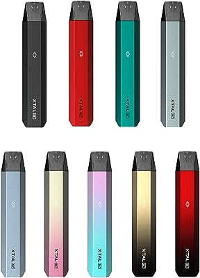 ZQ XTAL SE+ プラス電子タバコ ベイプ VAPE POD 電子たばこ スターターキットコンパクト スリム 軽量 オートパフ ポッド型 ニコチンなしリキッドなし (【SE+】Black Gold)