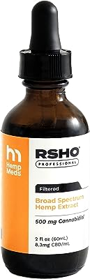 RSHO® ゴールドラベル CBD配合/CBDオイル HempMeds（ヘンプメッズ）ブロードスペクトラム… (60ml)