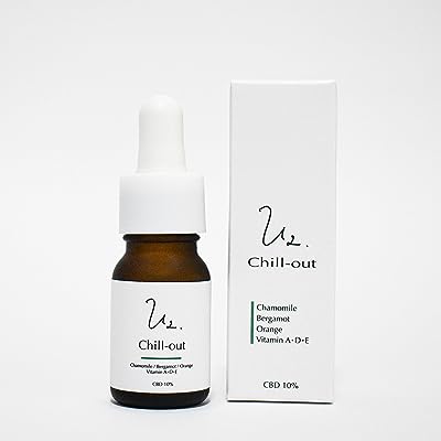 U2.Chill-out CBDオイル CBD 1000mg ブロードスペクトラム 10ml 10% 母の日 カモミール ベルガモット オレンジ ビタミンA D E フェムケア 栄養機能食品 国産 高濃度