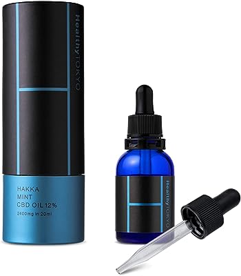 HealthyTOKYO CBDオイル 高濃度 12% ハッカミント 2400mg CBD in 20ml ブロードスペクトラム 日本製