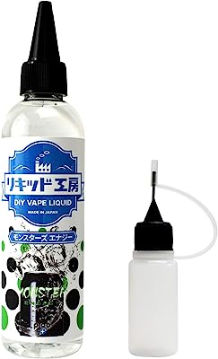 プルプラ 国産 電子タバコ リキッド モンスターズエナジー 大容量 120ml 日本ハッカ使用 便利な目盛付きボトル ニードルボトル 10ml付き vape リキッド工房