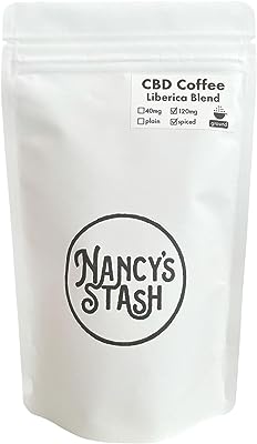 Nancy's STASH CBD スパイス コーヒー マイルド 120mg リベリカブレンド (粉 80g) 手摘み 有機 THCフリー スイス産 国内製造